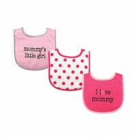 3件裝嬰兒毛巾口水肩 (I Love Daddy)